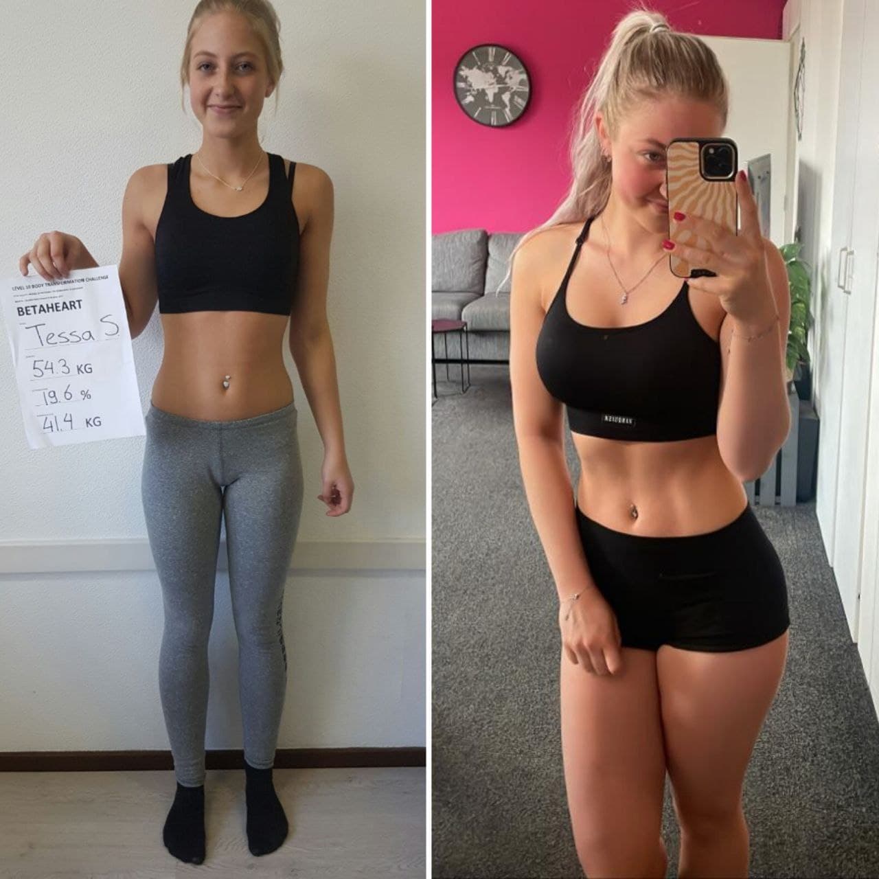 Resultaat van Tessa bij Next Level Center